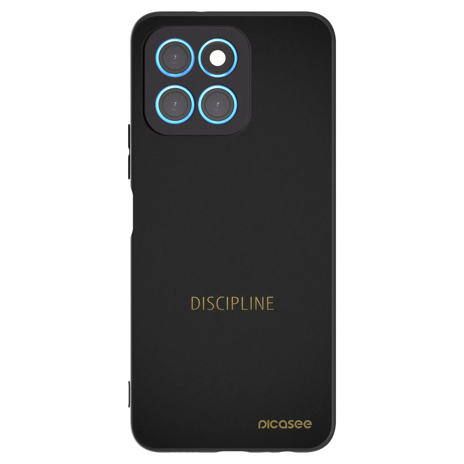 Picasee husă neagră din silicon pentru Honor X8 5G - Discipline