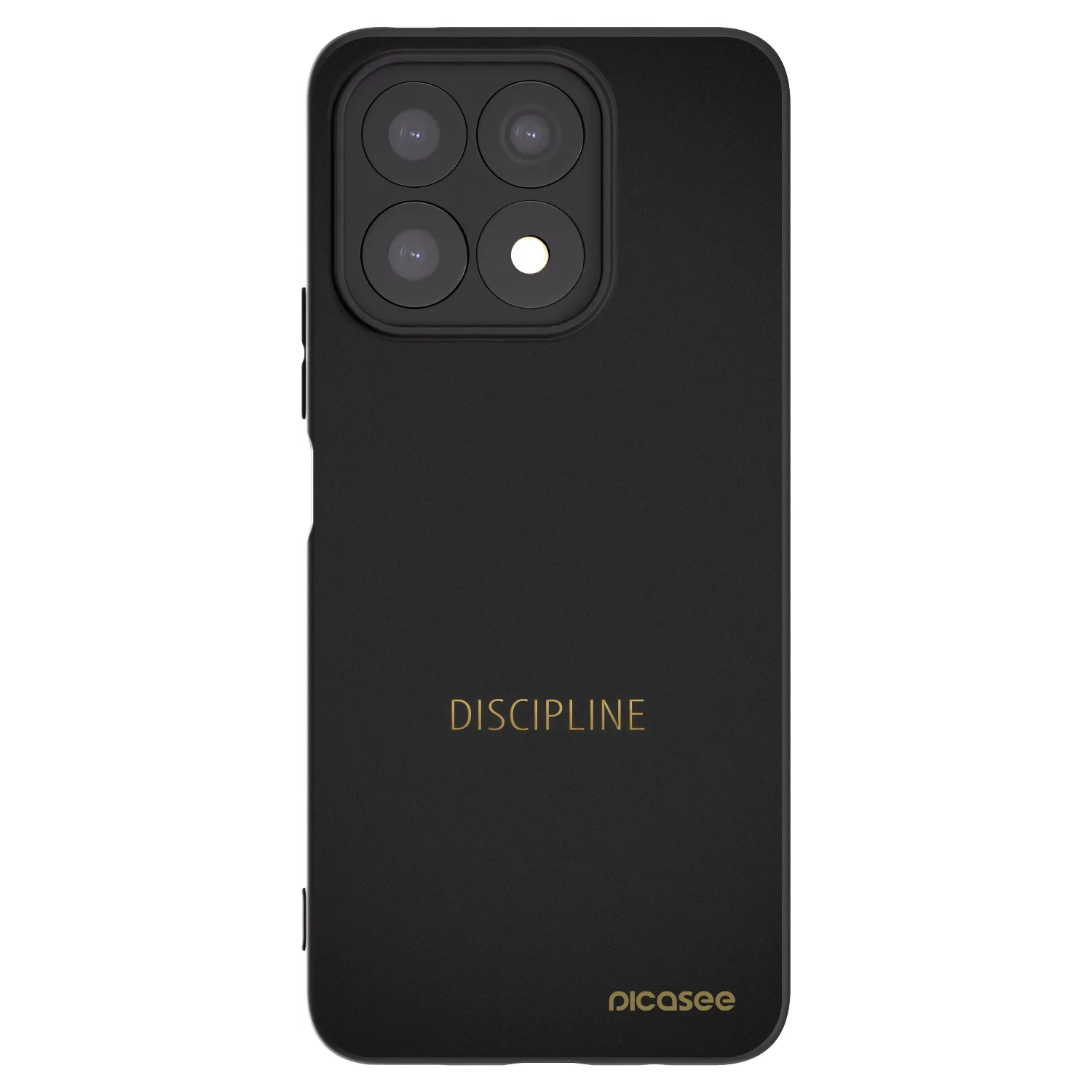 Picasee husă neagră din silicon pentru Honor X8a - Discipline