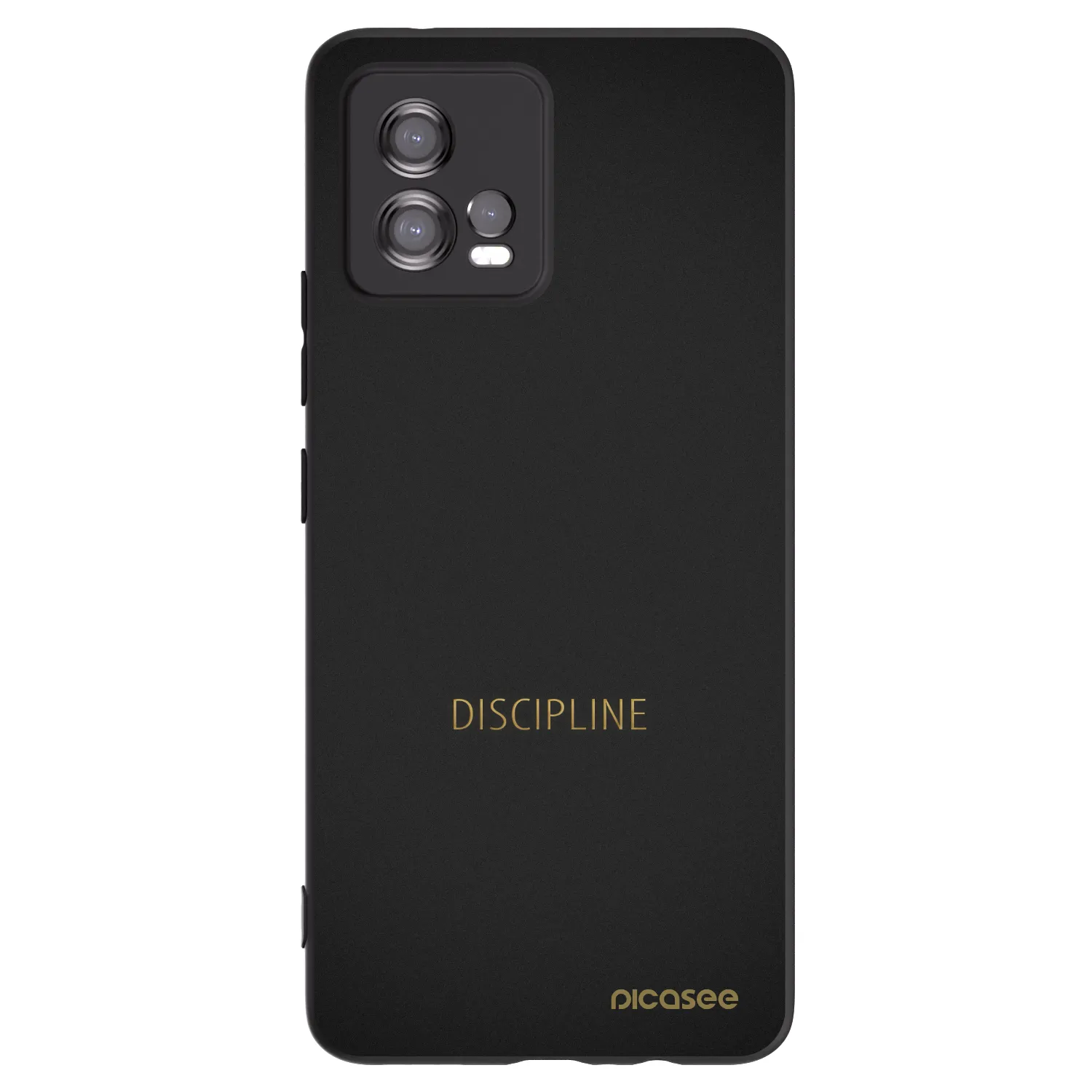 Picasee husă neagră din silicon pentru Motorola Moto G72 - Discipline
