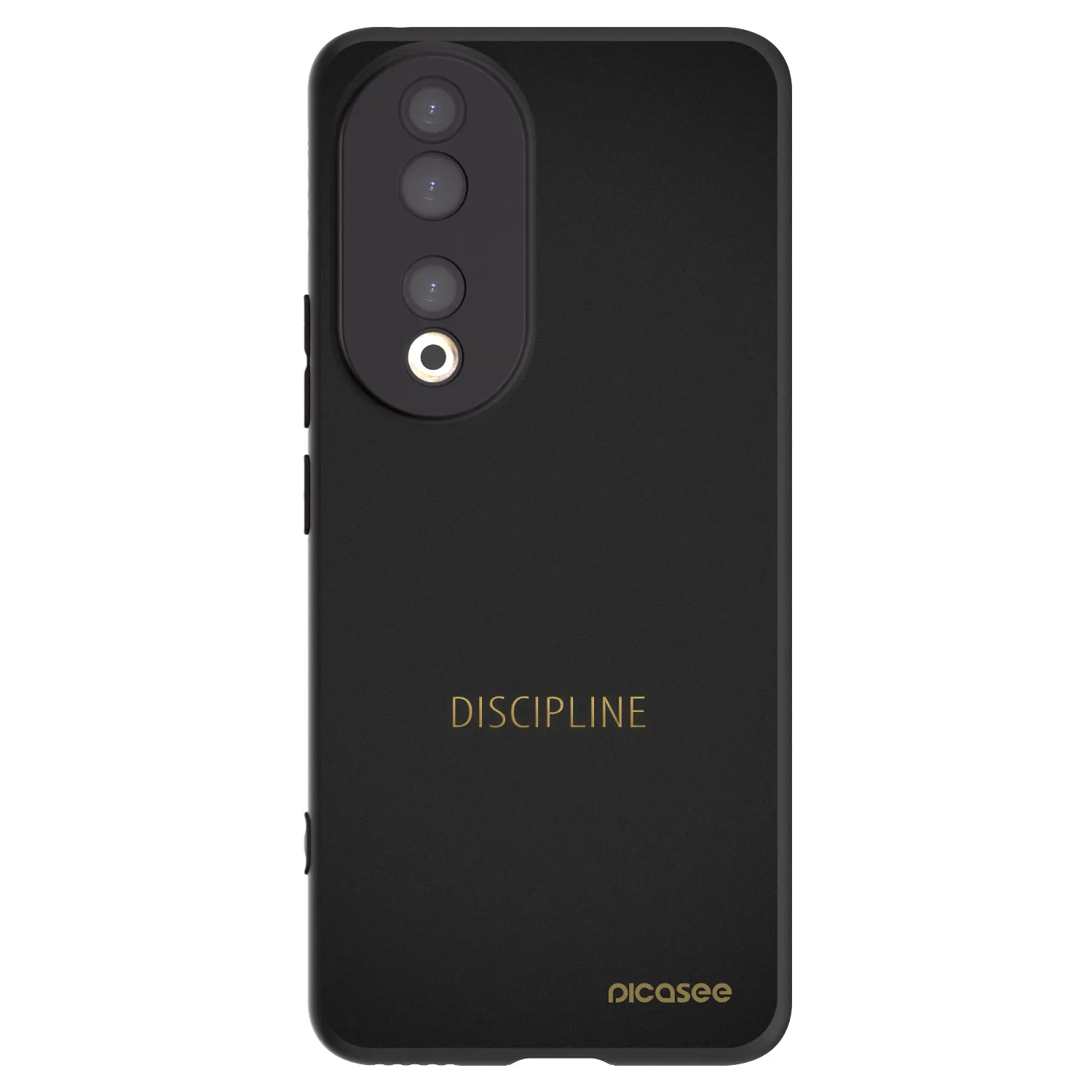 Picasee husă neagră din silicon pentru Honor 90 5G - Discipline
