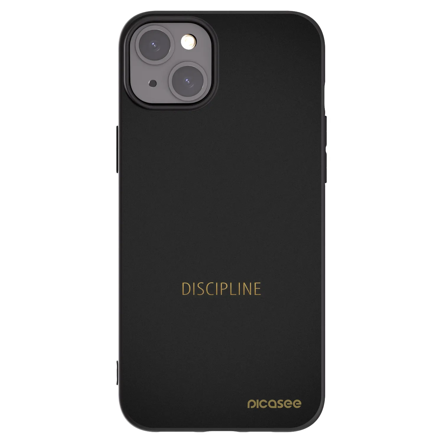 Picasee husă neagră din silicon pentru Apple iPhone 15 Plus - Discipline