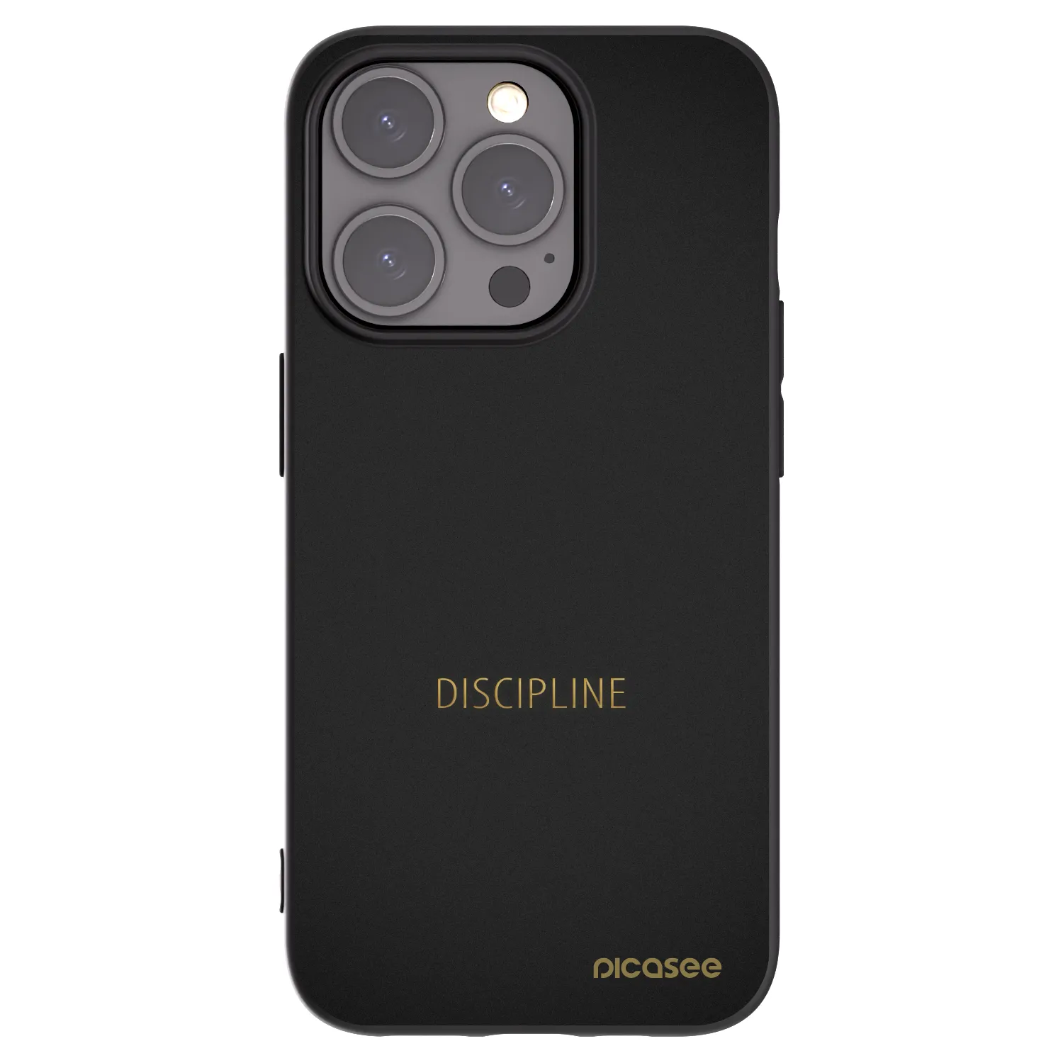 Picasee husă neagră din silicon pentru Apple iPhone 15 Pro - Discipline