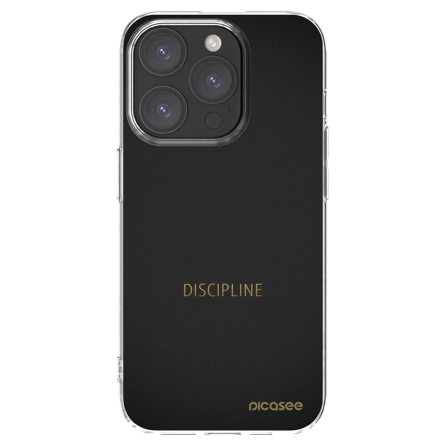 Picasee husă transparentă din silicon pentru Apple iPhone 15 Pro - Discipline