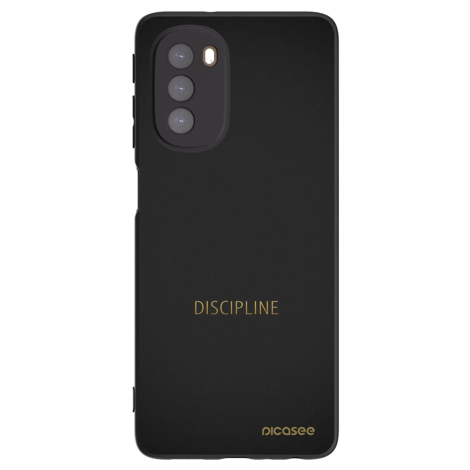 Picasee husă neagră din silicon pentru Motorola Moto G51 - Discipline