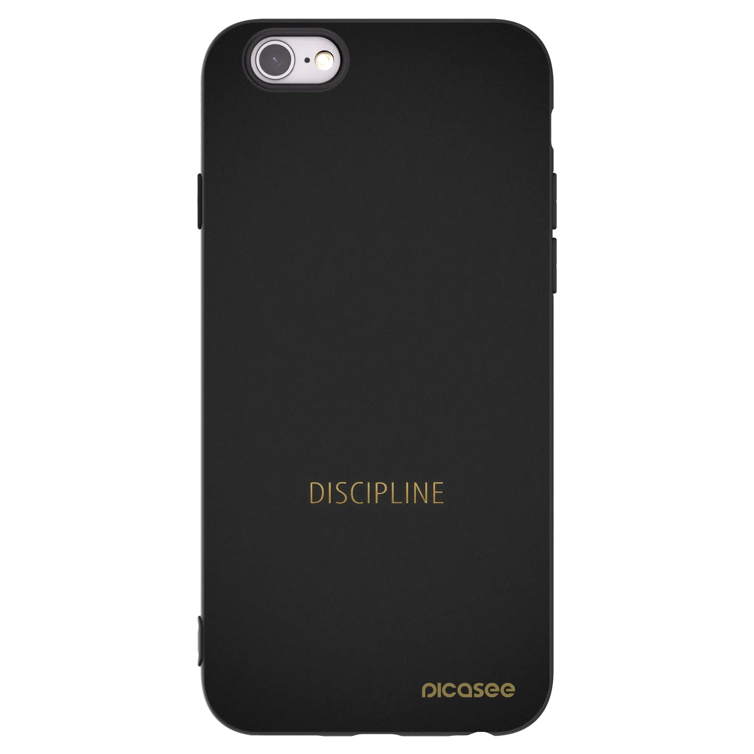Picasee husă neagră din silicon pentru Apple iPhone 6/6S - Discipline