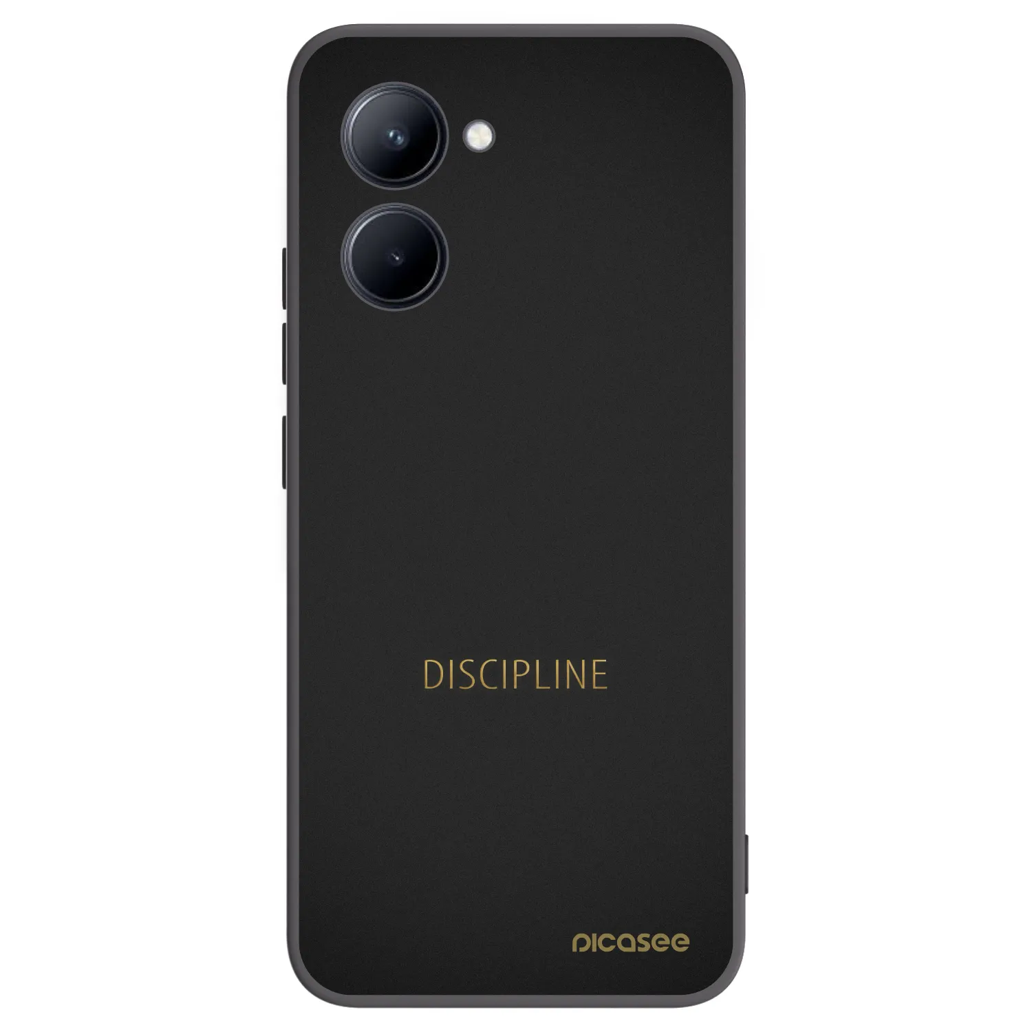 Picasee husă neagră din silicon pentru Realme C33 (2023) - Discipline