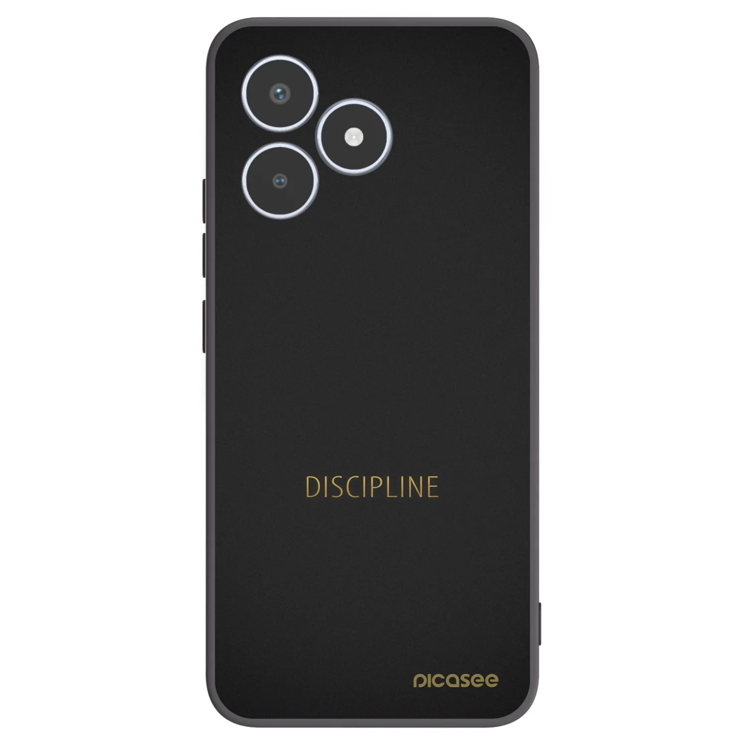 Picasee husă neagră din silicon pentru Realme C53 - Discipline