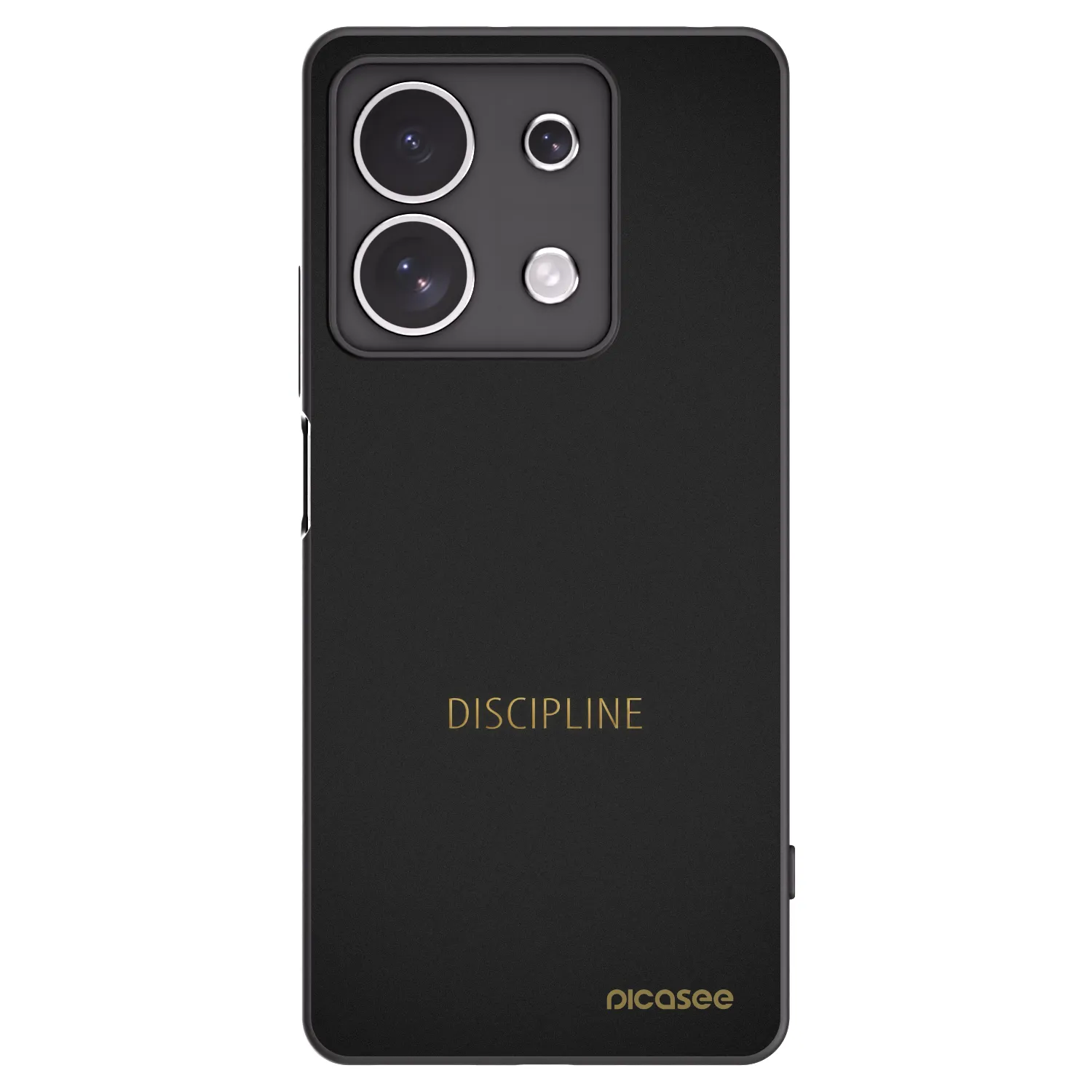 Picasee husă neagră din silicon pentru Xiaomi Redmi Note 13 4G - Discipline