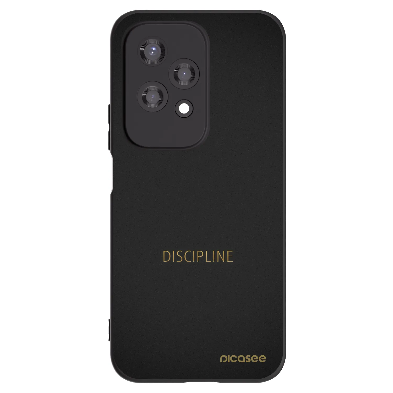 Picasee husă neagră din silicon pentru Honor 200 Lite - Discipline