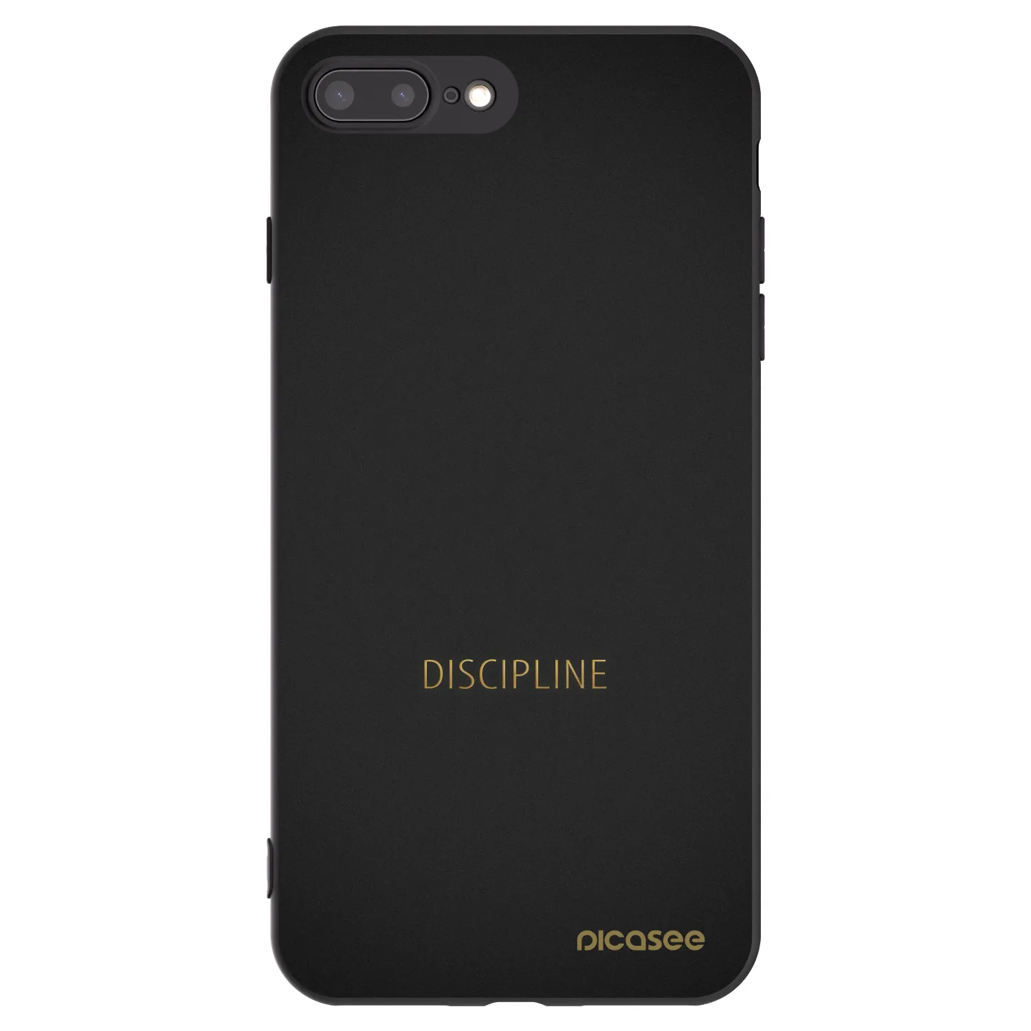 Picasee husă neagră din silicon pentru Apple iPhone 7 Plus - Discipline