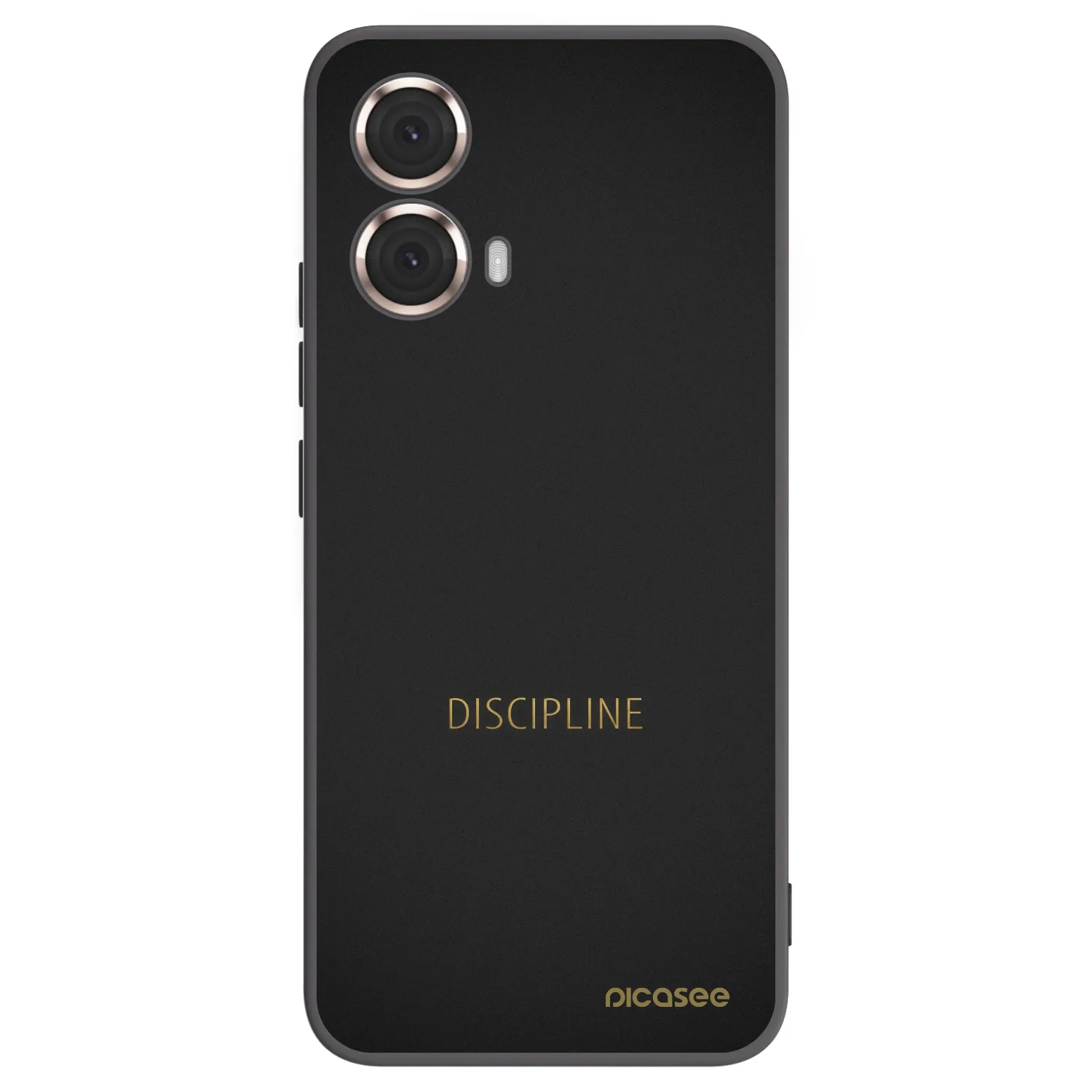 Picasee husă neagră din silicon pentru Motorola Moto G85 - Discipline