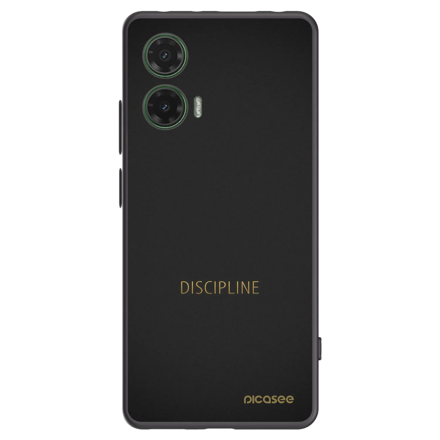 Picasee husă neagră din silicon pentru Motorola Moto G35 5G - Discipline