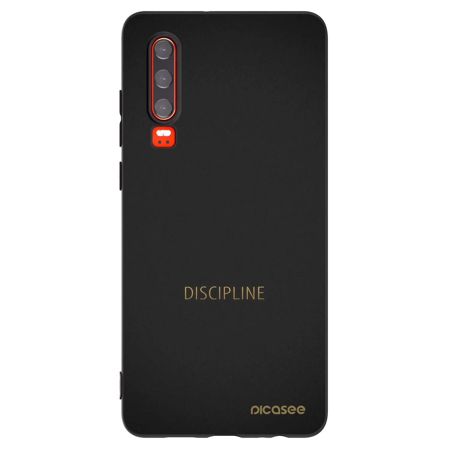 Picasee husă neagră din silicon pentru Huawei P30 - Discipline