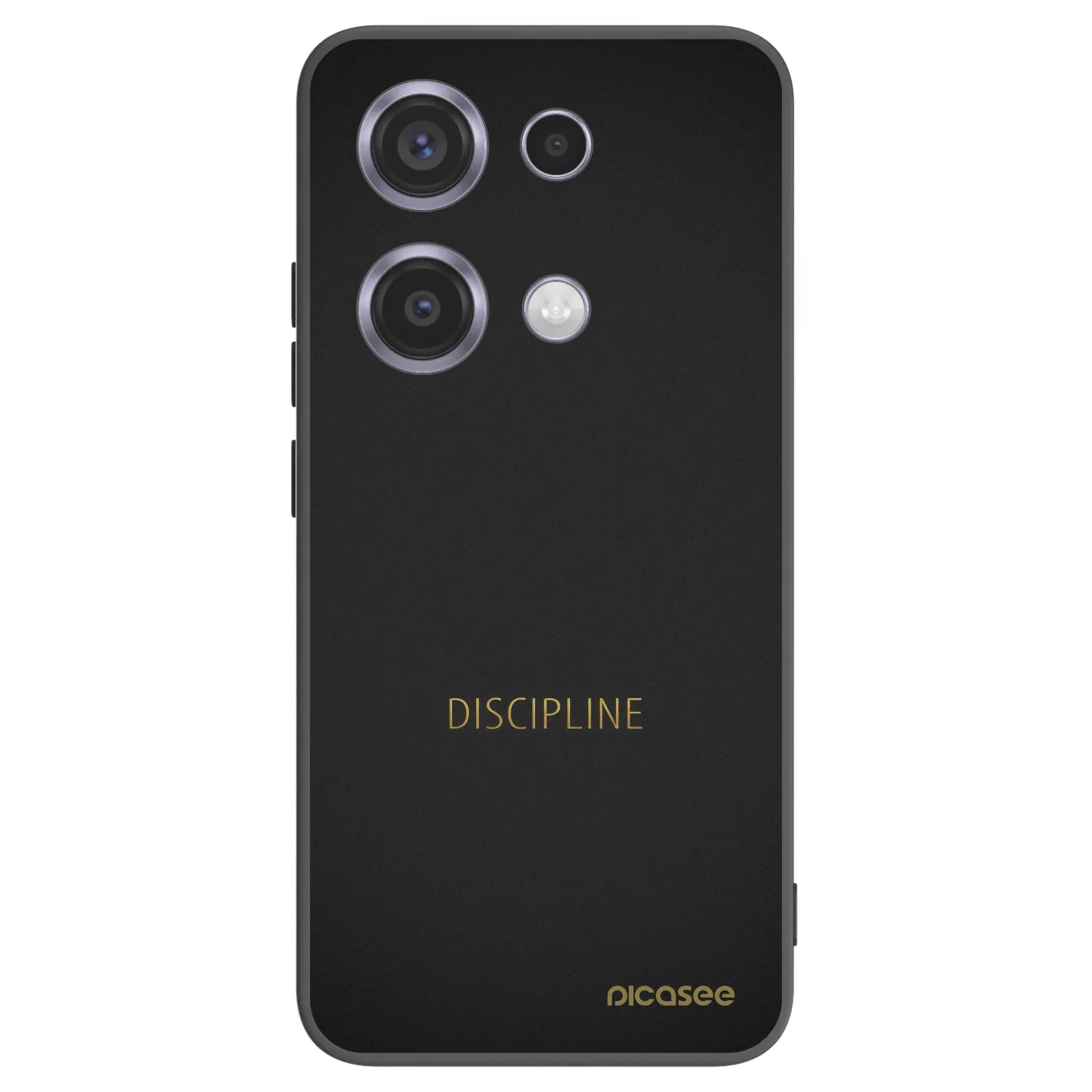 Picasee husă neagră din silicon pentru Xiaomi Redmi Note 14S - Discipline