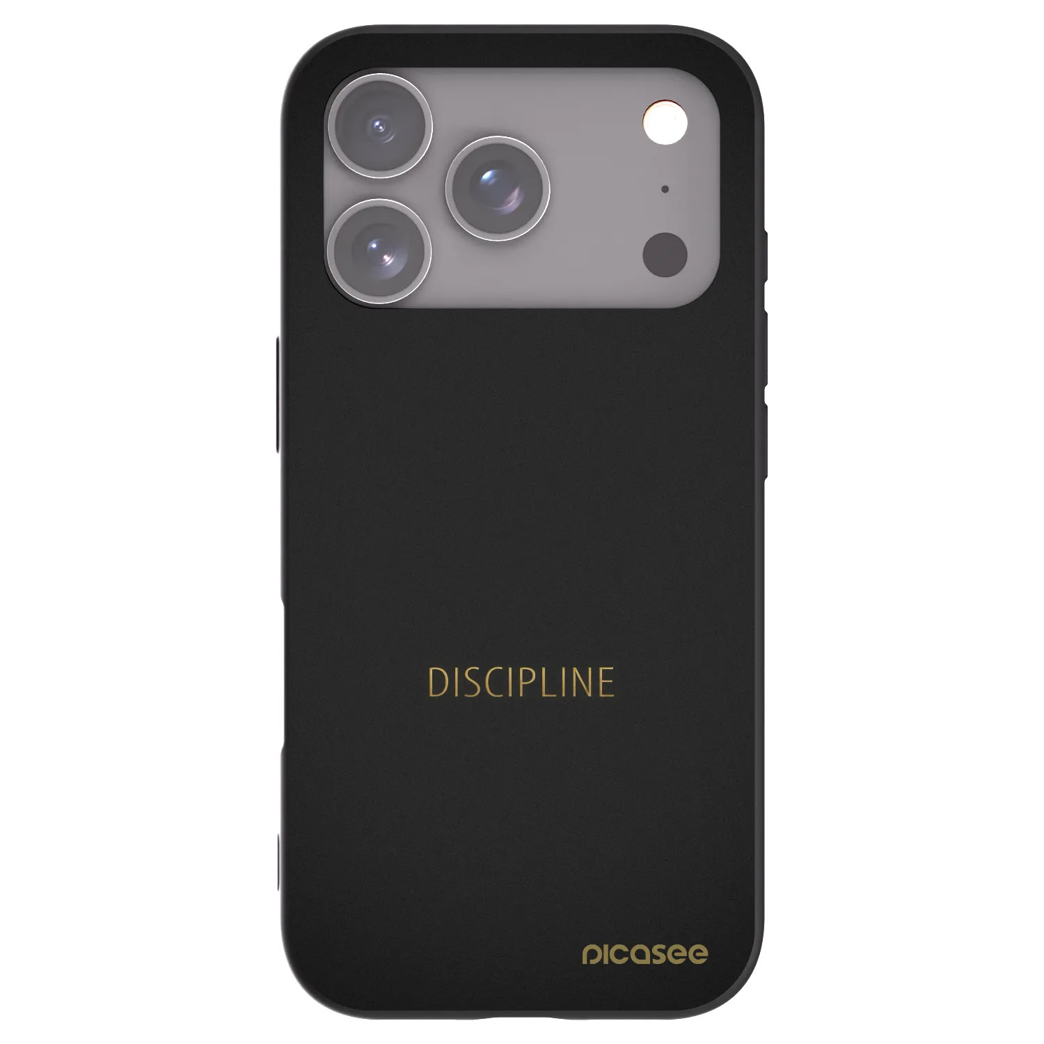 Picasee husă neagră din silicon pentru Apple iPhone 17 Pro - Discipline