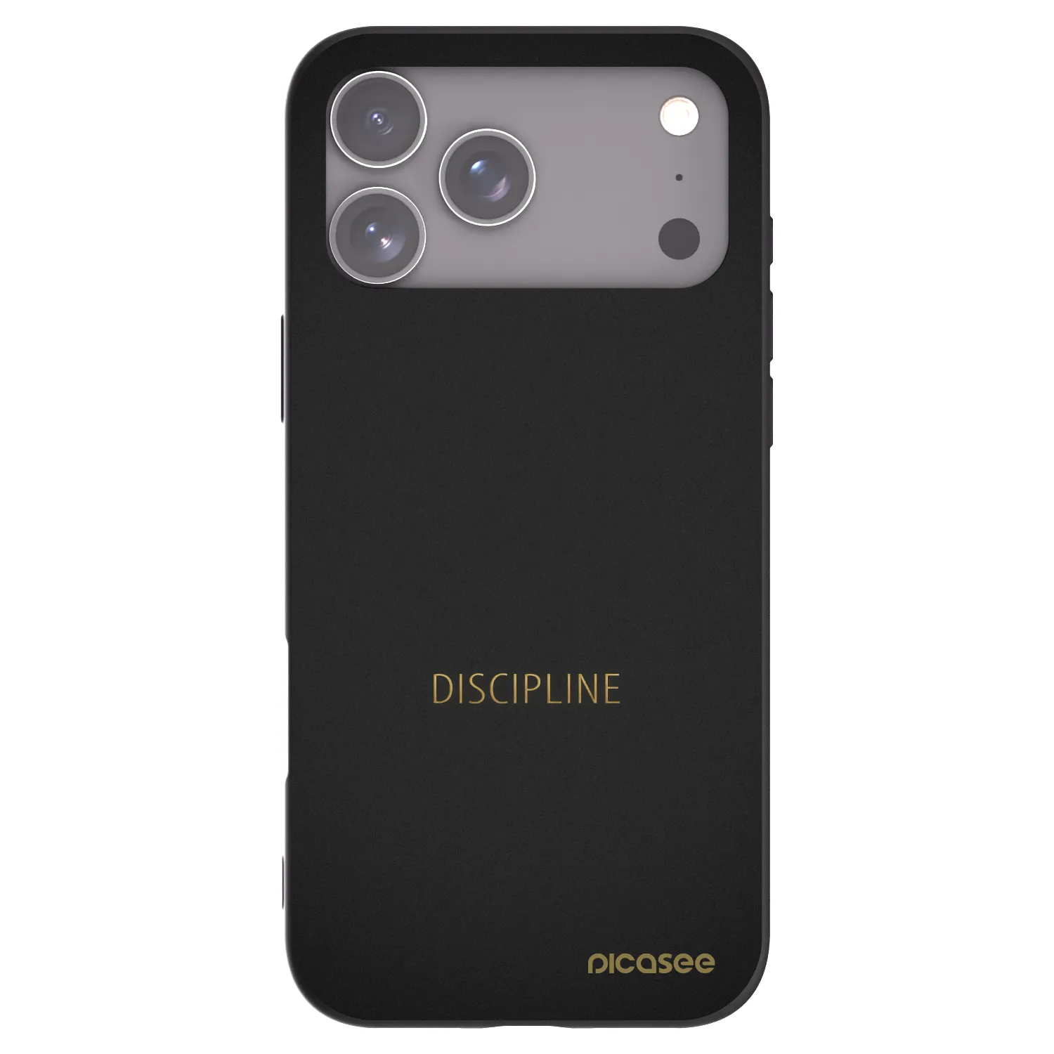 Picasee husă neagră din silicon pentru Apple iPhone 17 Pro Max - Discipline