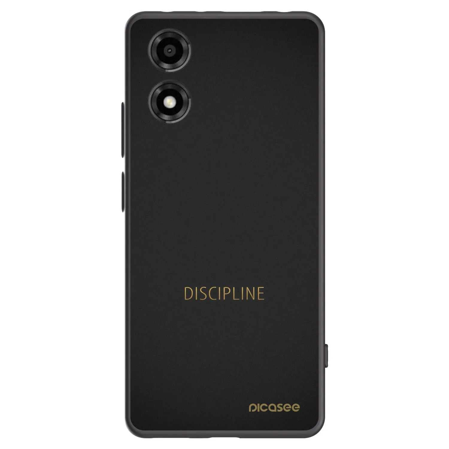 Picasee husă neagră din silicon pentru Motorola Moto E14 - Discipline