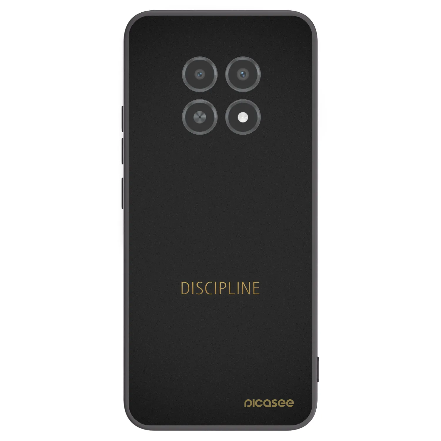 Picasee husă neagră din silicon pentru Realme 12X - Discipline