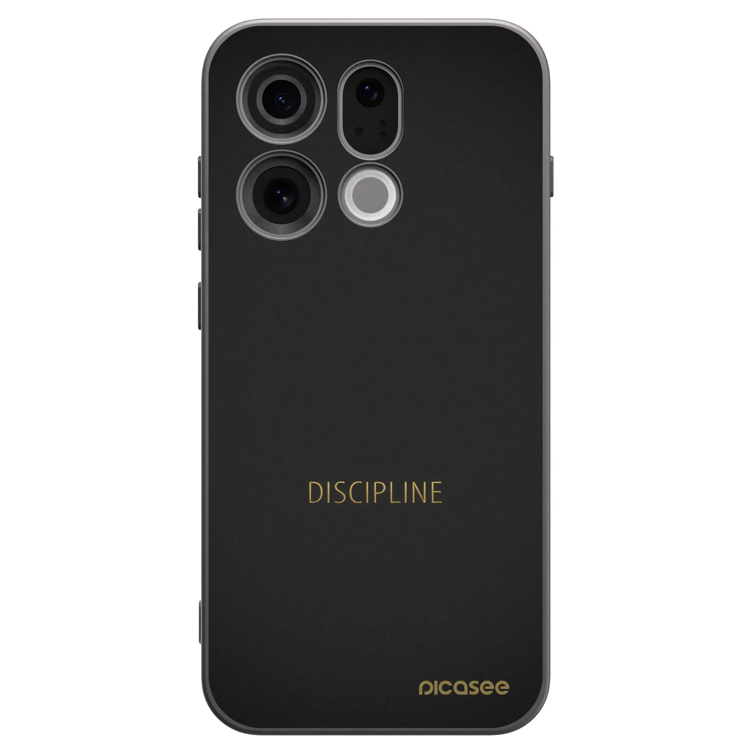 Picasee husă neagră din silicon pentru OPPO Find X9 - Discipline