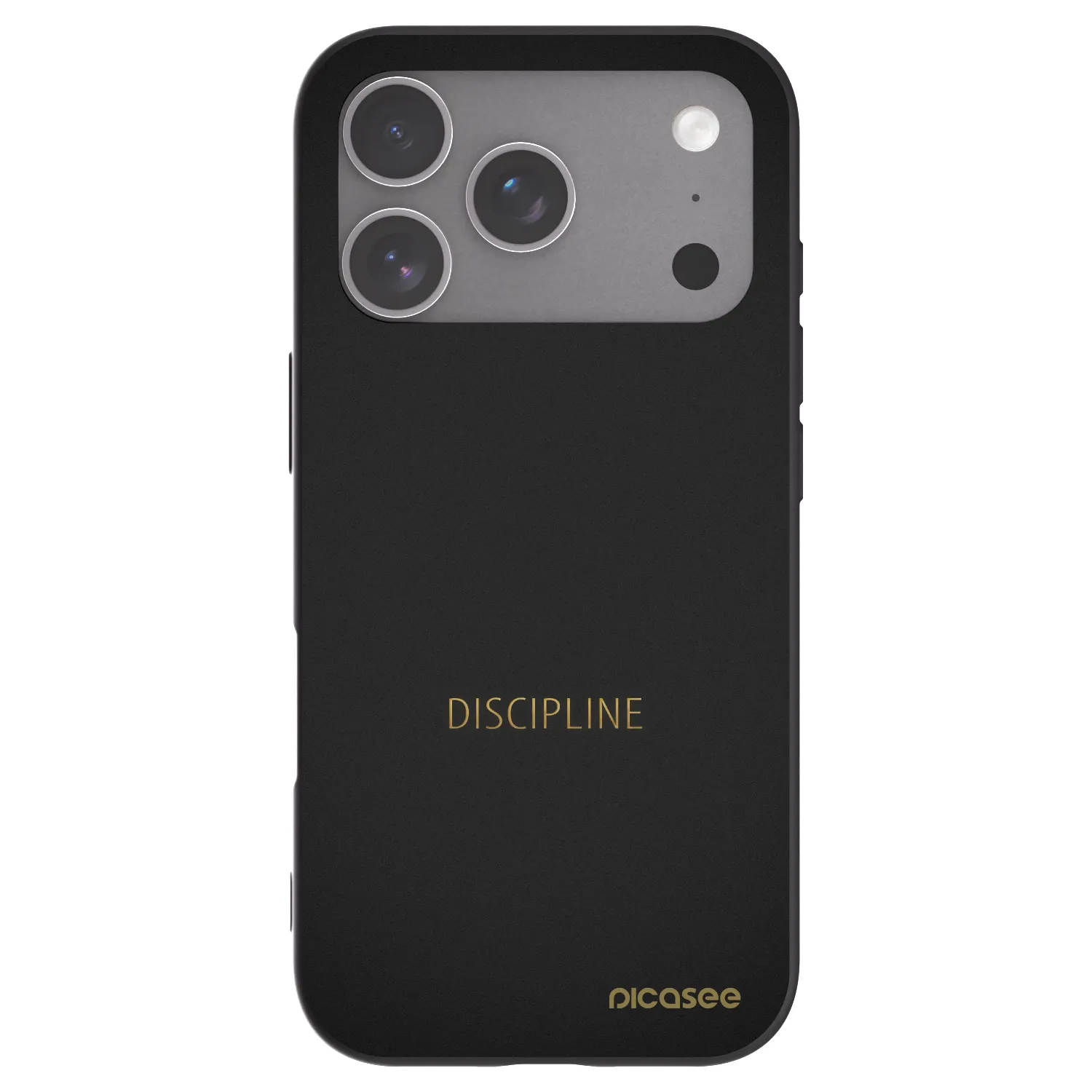 Picasee husă neagră din silicon pentru Apple iPhone 18 Pro - Discipline