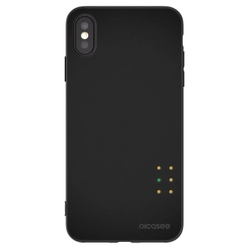 Picasee husă neagră din silicon pentru Apple iPhone XS Max - Pulse