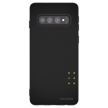 Picasee husă neagră din silicon pentru Samsung Galaxy S10 G973 - Pulse
