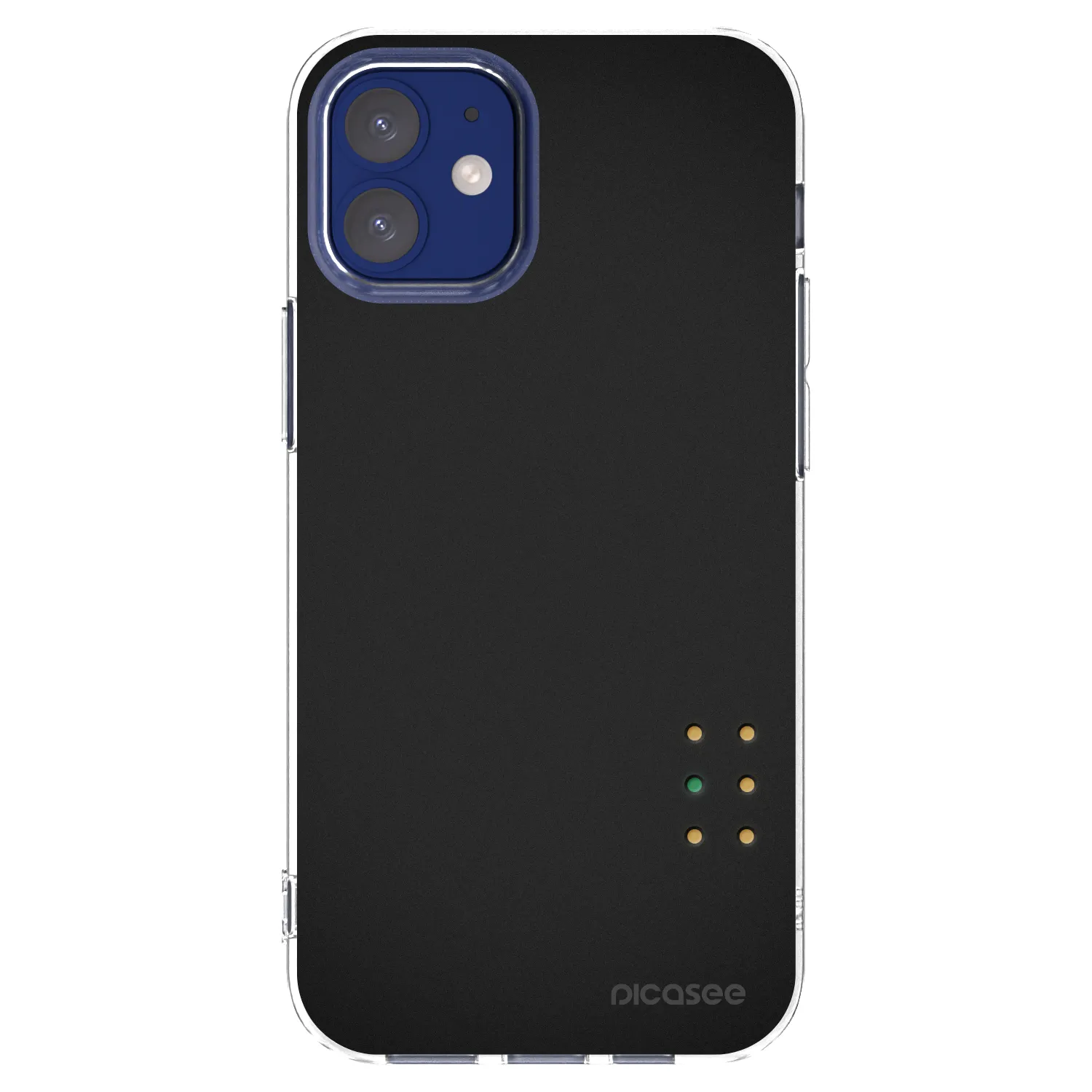 Picasee husă transparentă din silicon pentru Apple iPhone 12 mini - Pulse