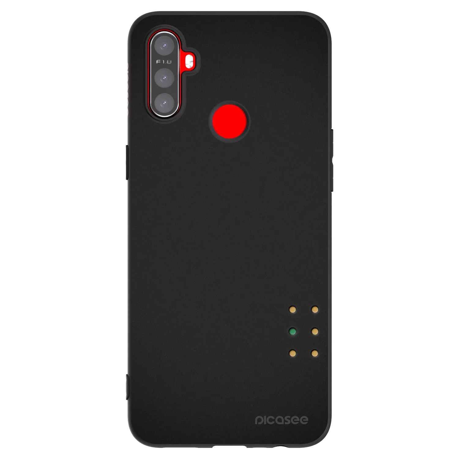 Picasee husă neagră din silicon pentru Realme C3 - Pulse