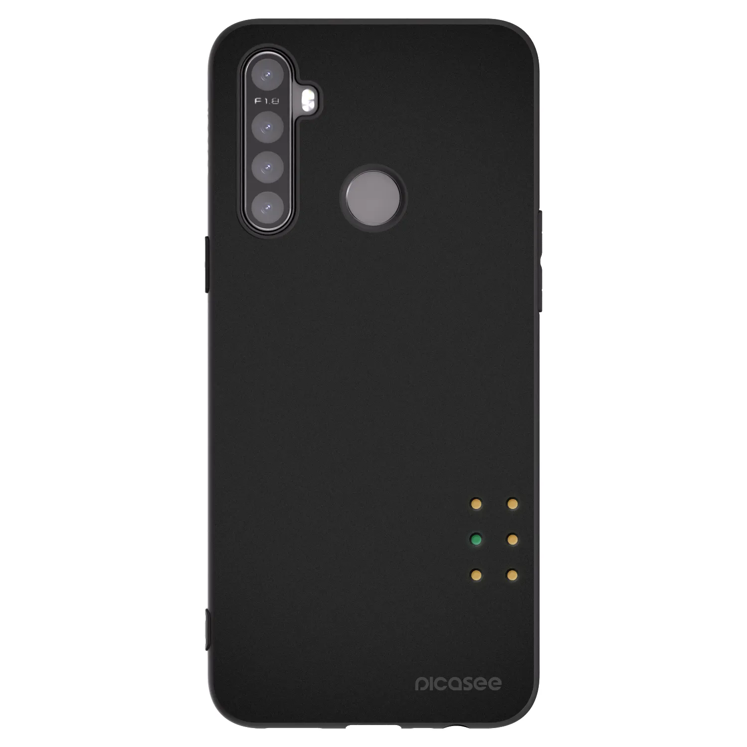Picasee husă neagră din silicon pentru Realme 6i - Pulse