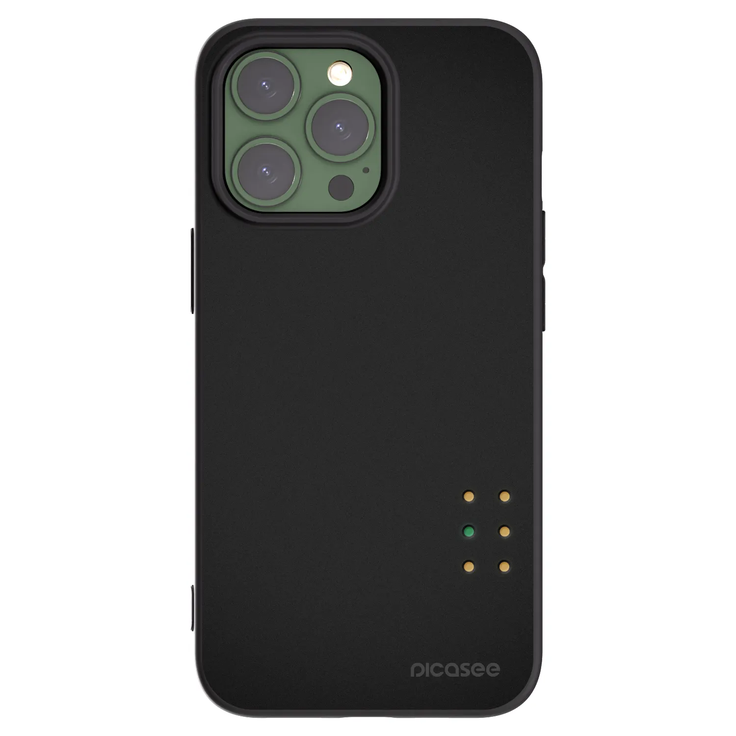 Picasee husă neagră din silicon pentru Apple iPhone 13 Pro - Pulse