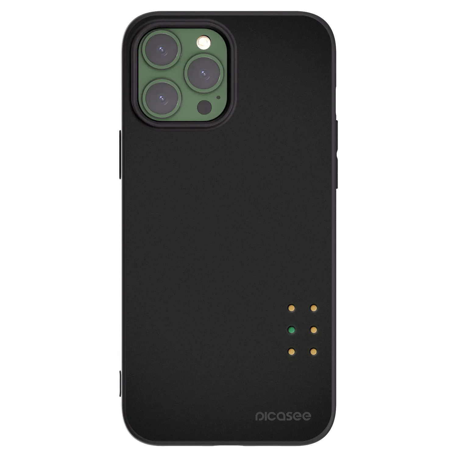 Picasee husă neagră din silicon pentru Apple iPhone 13 Pro Max - Pulse
