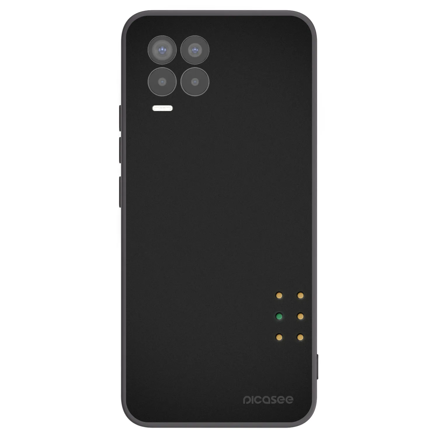 Picasee husă neagră din silicon pentru Realme 8 4G - Pulse