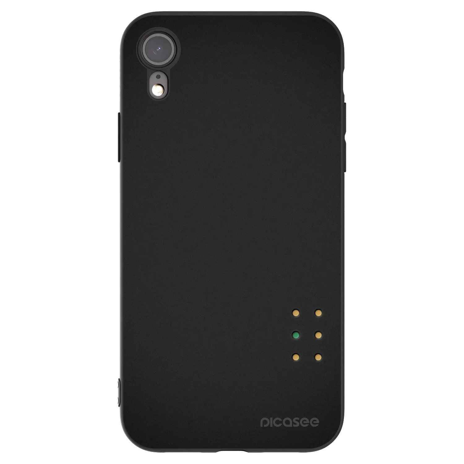 Picasee husă neagră din silicon pentru Apple iPhone 6 Plus/6S Plus - Pulse