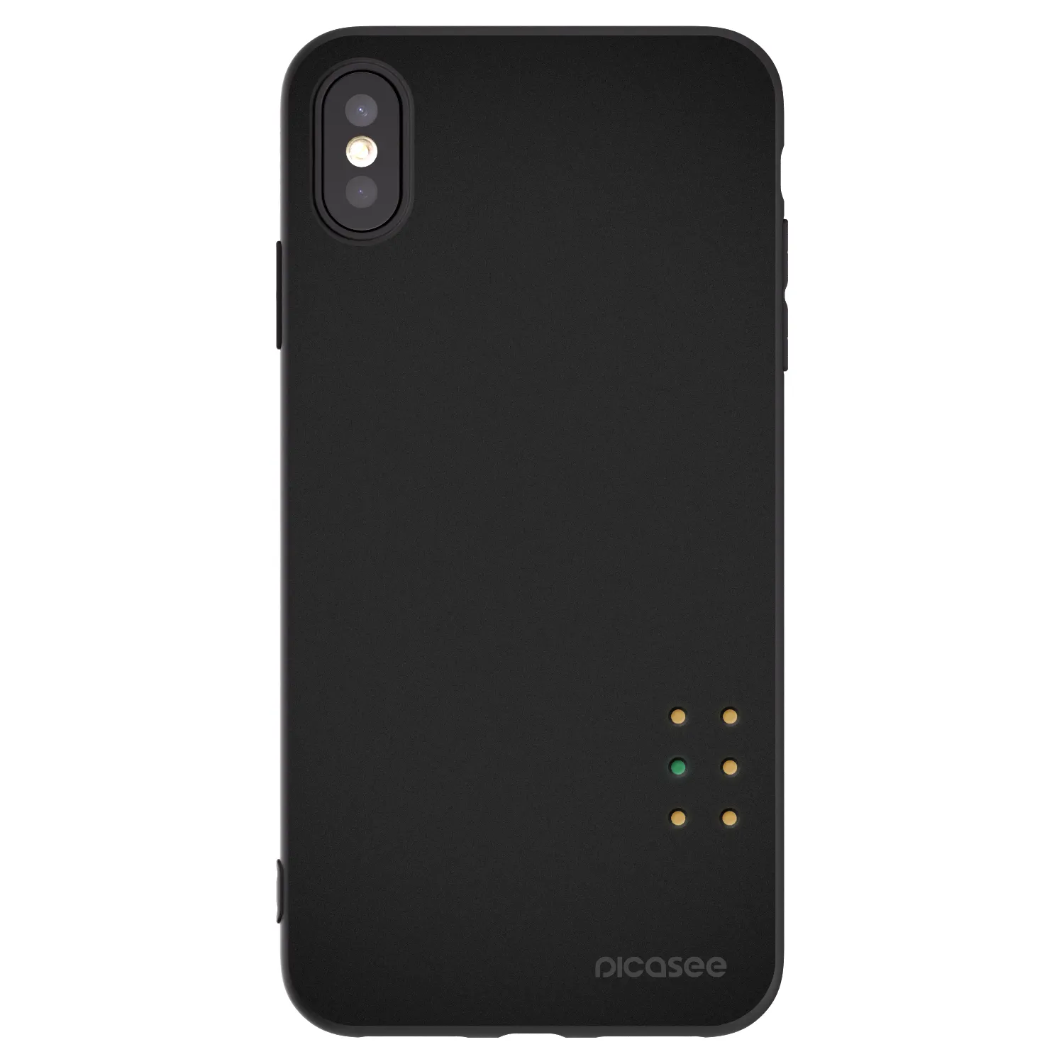 Picasee husă neagră din silicon pentru Apple iPhone XS Max - Pulse
