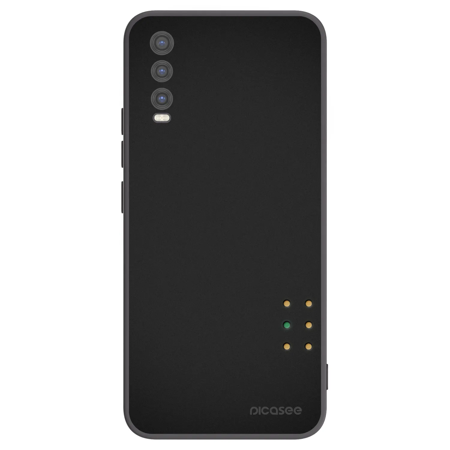 Picasee husă neagră din silicon pentru Vivo Y20s - Pulse