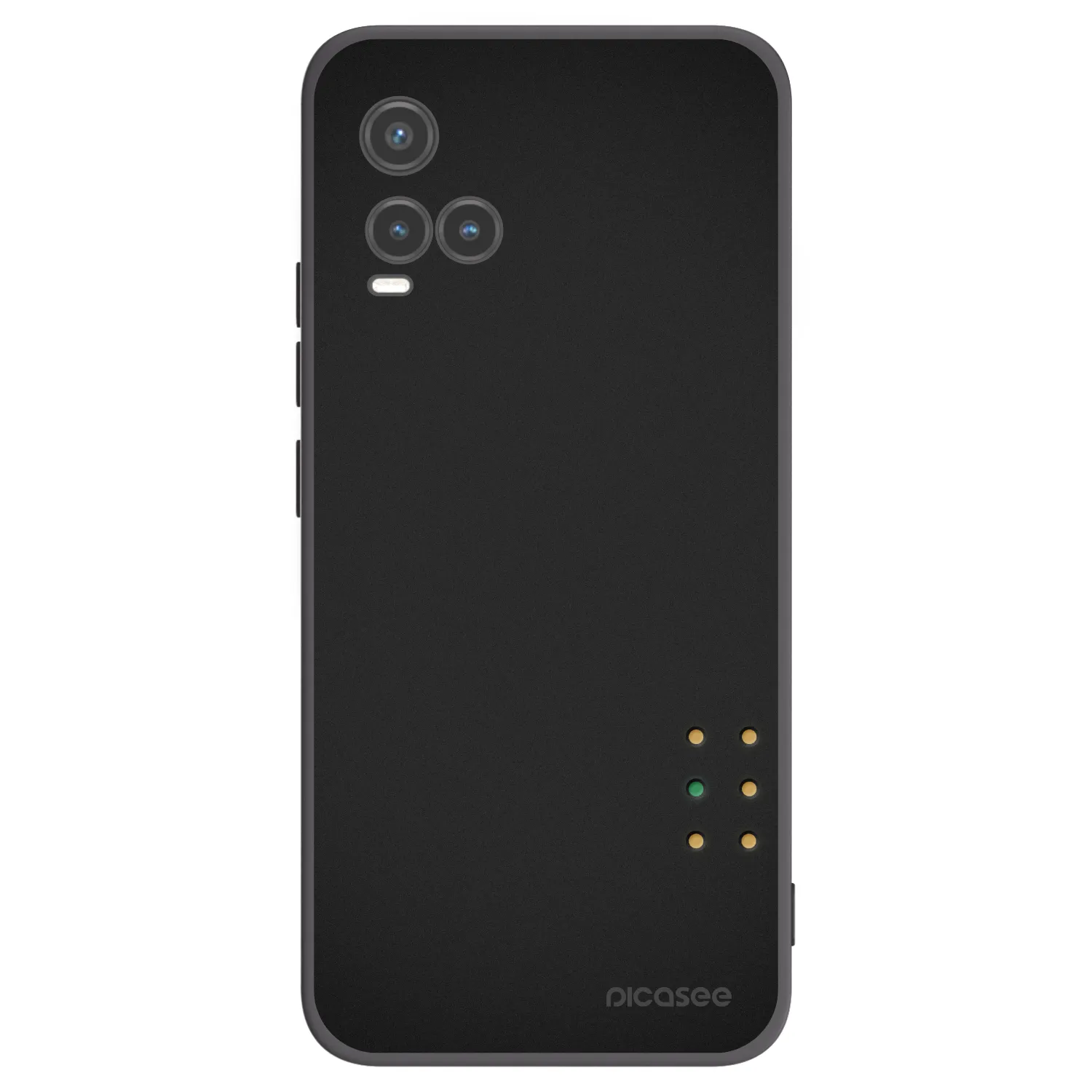Picasee husă neagră din silicon pentru Vivo Y33s - Pulse