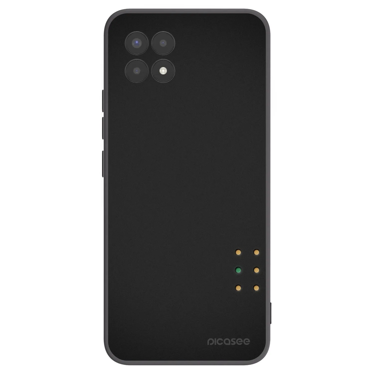 Picasee husă neagră din silicon pentru Realme 8i - Pulse