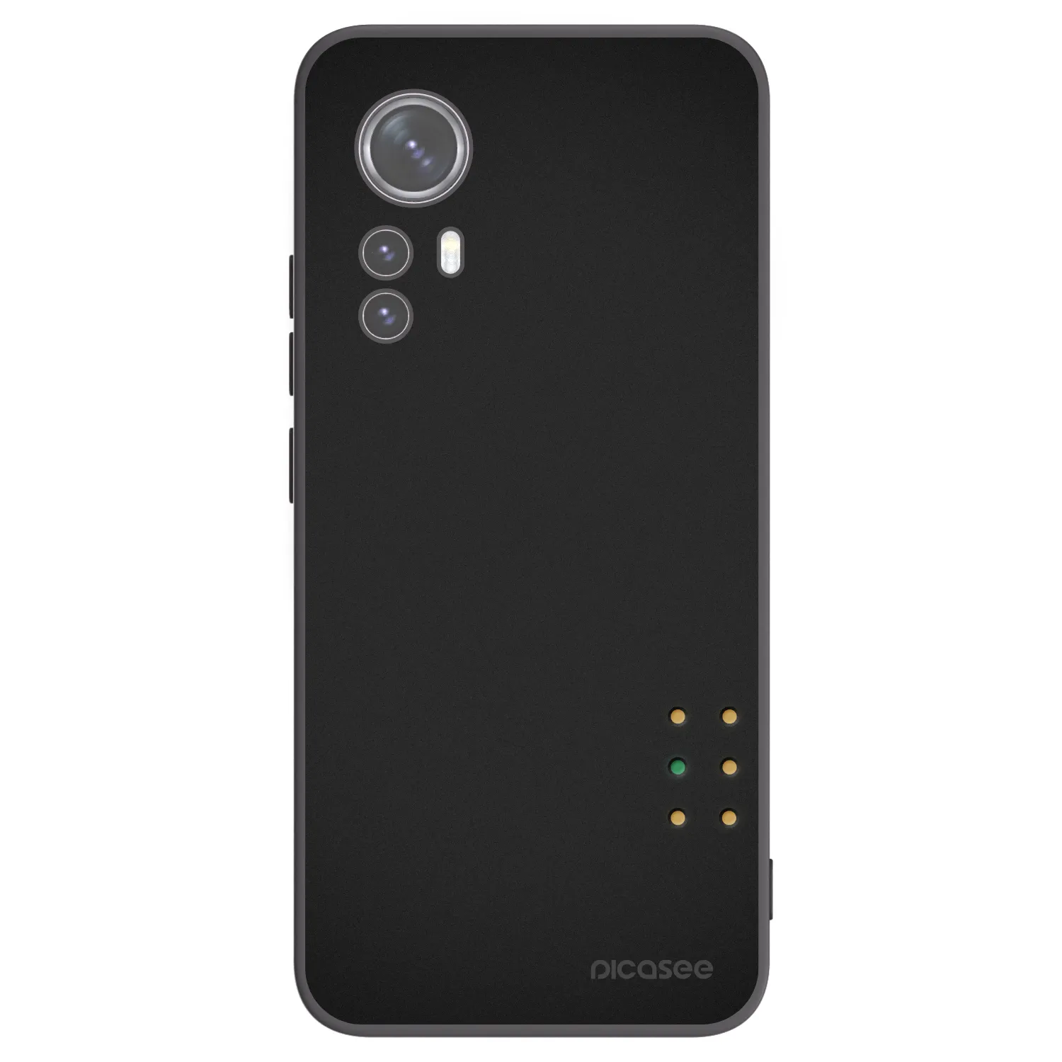 Picasee husă neagră din silicon pentru Xiaomi 12 - Pulse