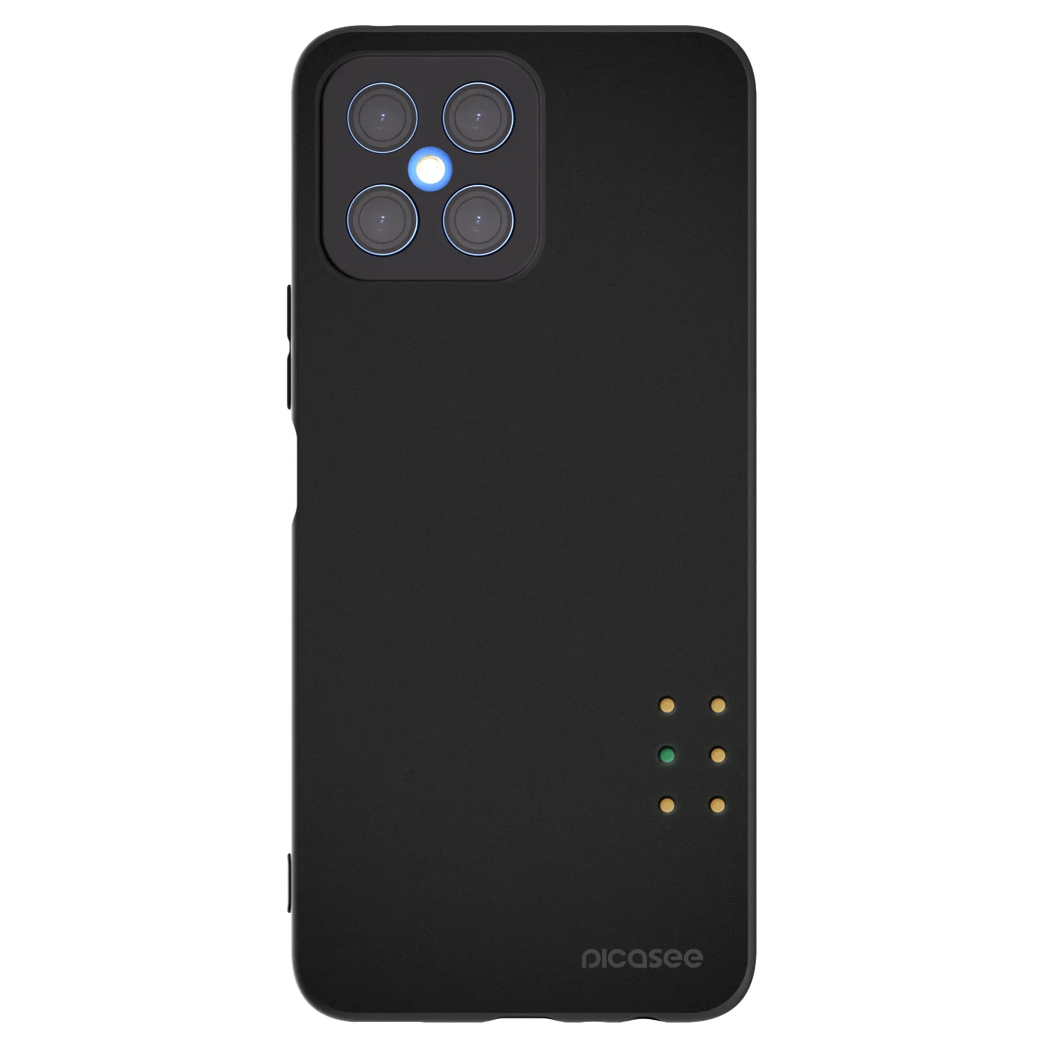 Picasee husă neagră din silicon pentru Honor X8 4G - Pulse