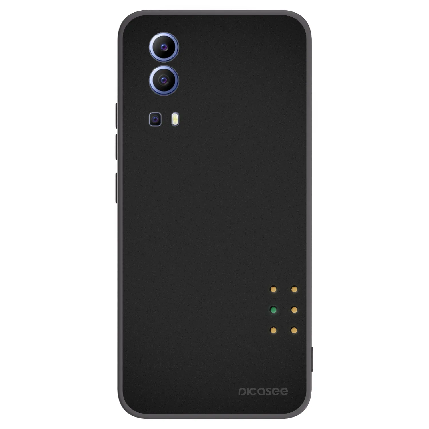 Picasee husă neagră din silicon pentru Vivo Y52 5G - Pulse
