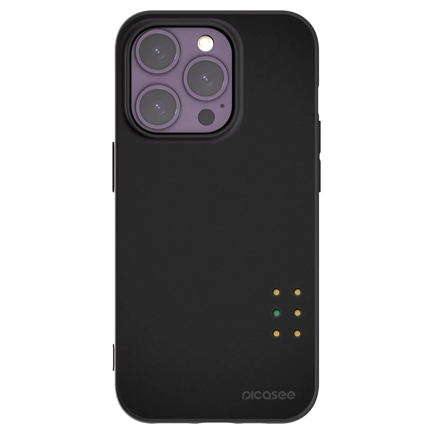 Picasee husă neagră din silicon pentru Apple iPhone 14 Pro - Pulse
