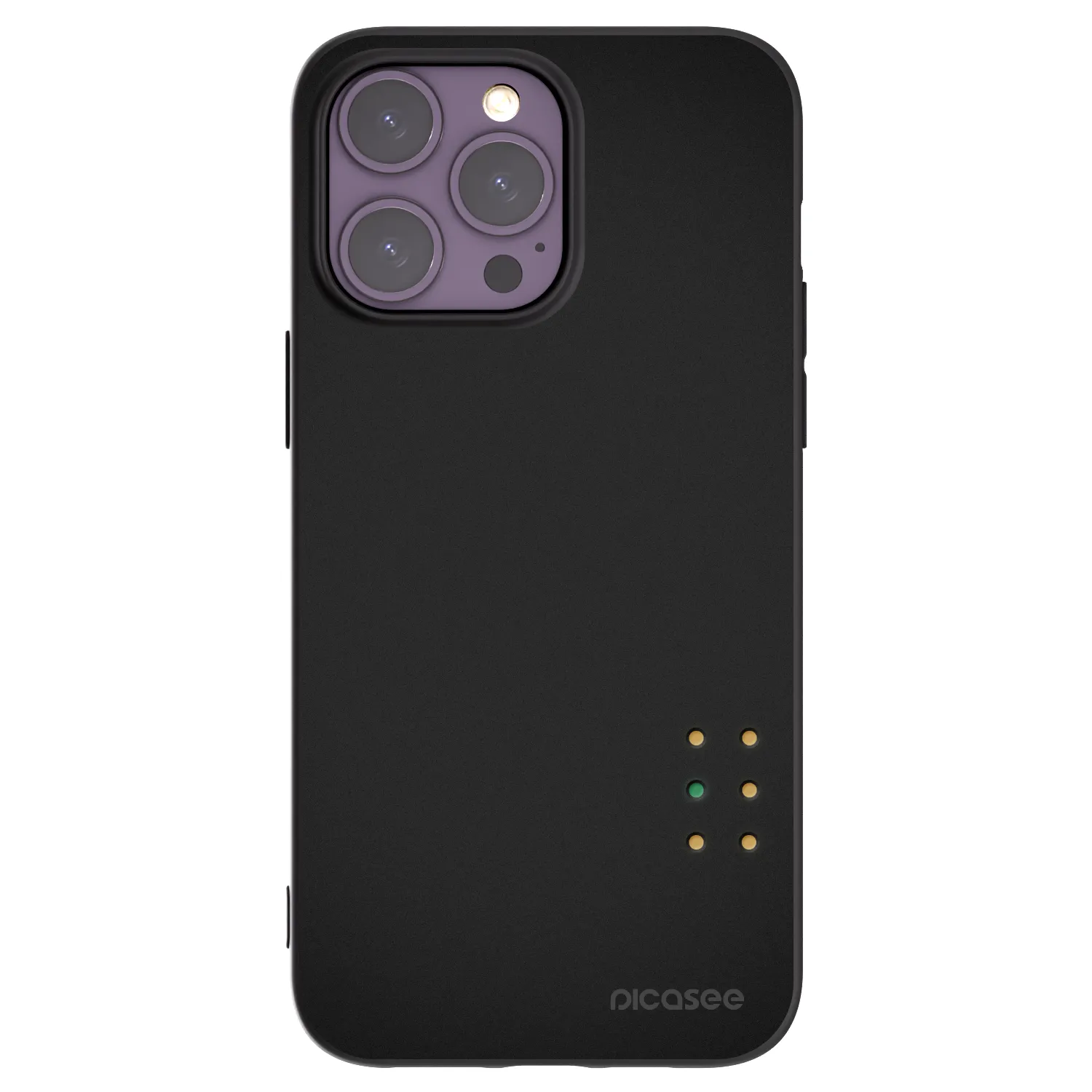Picasee husă neagră din silicon pentru Apple iPhone 14 Pro Max - Pulse