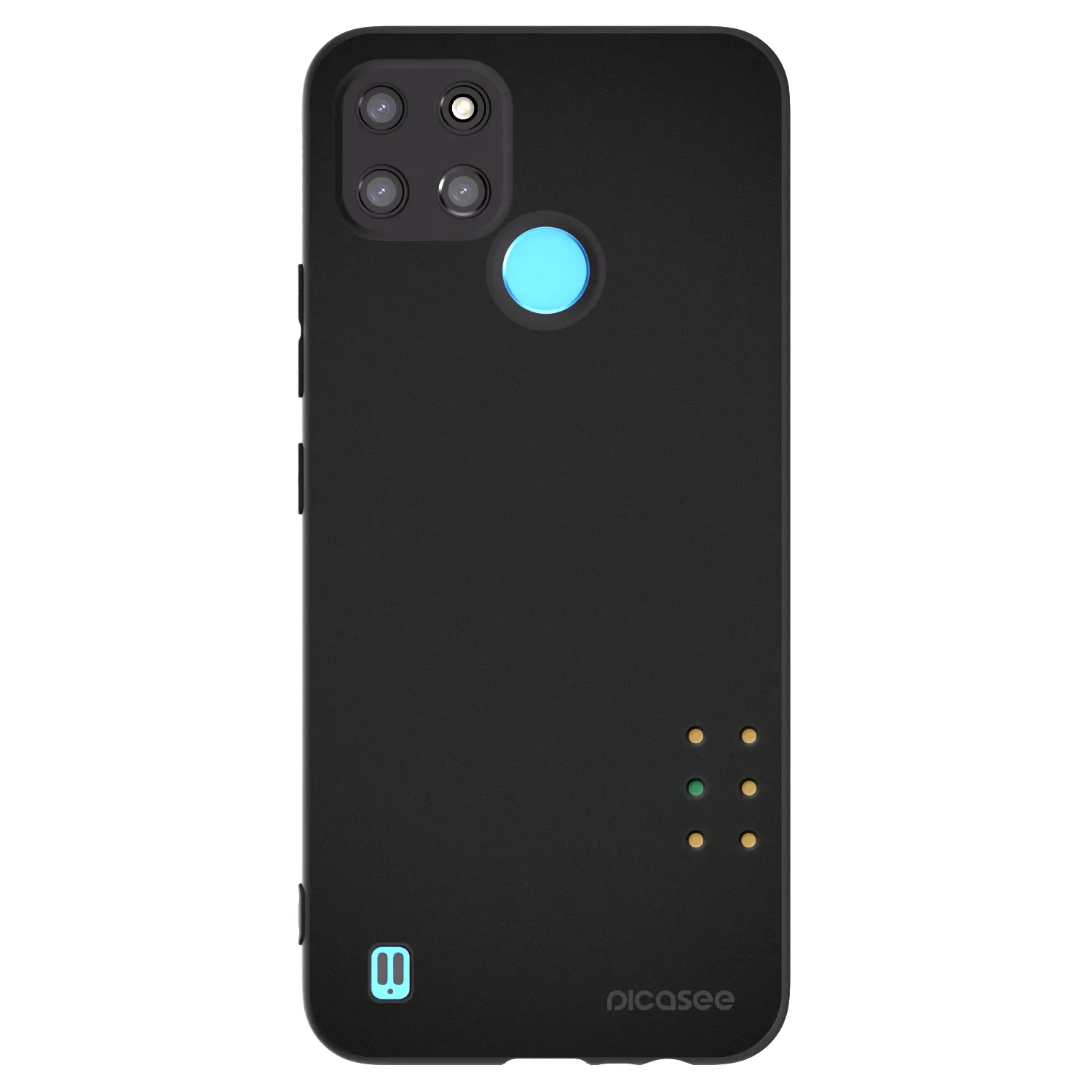 Picasee husă neagră din silicon pentru Realme C21Y - Pulse
