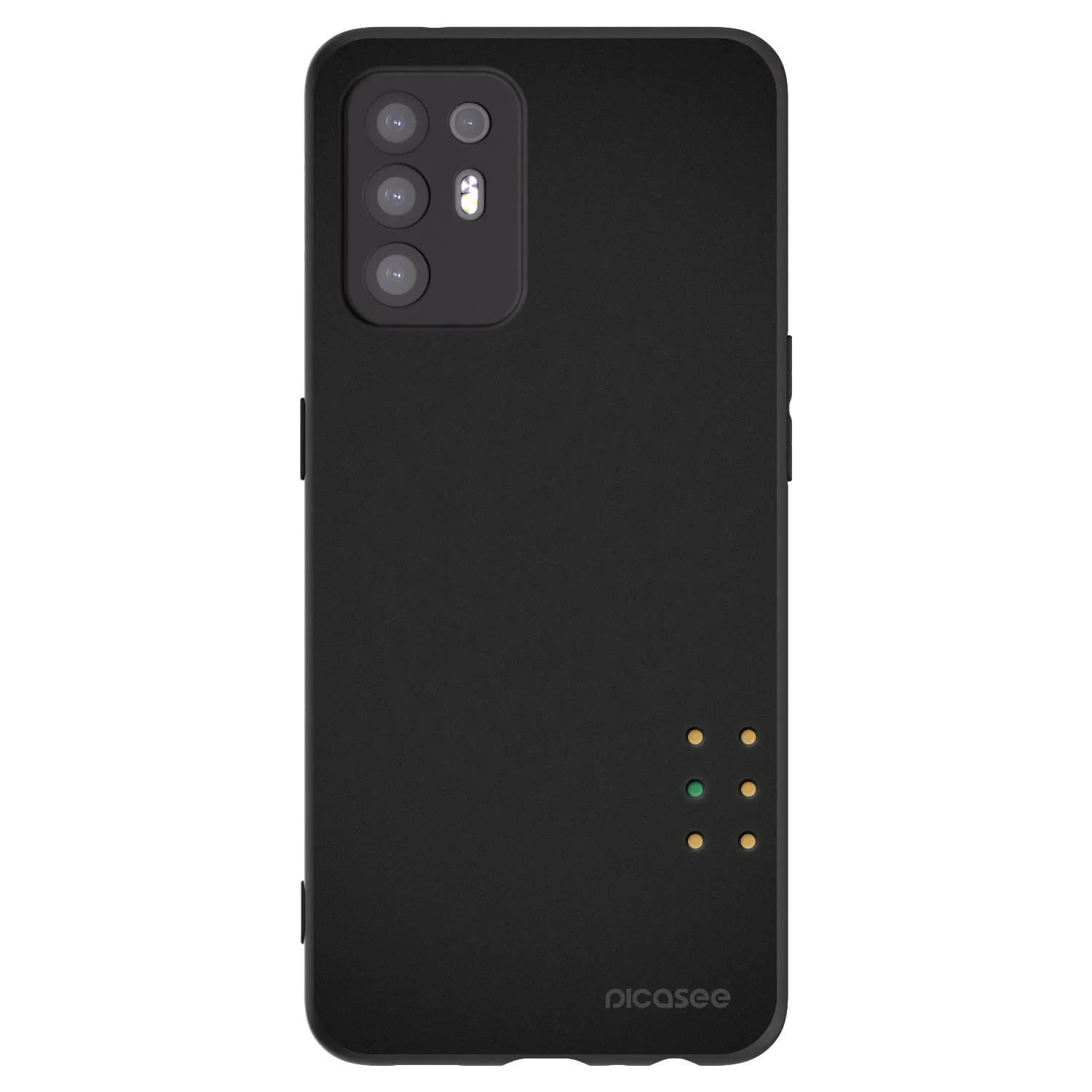 Picasee husă neagră din silicon pentru OPPO A94 5G - Pulse