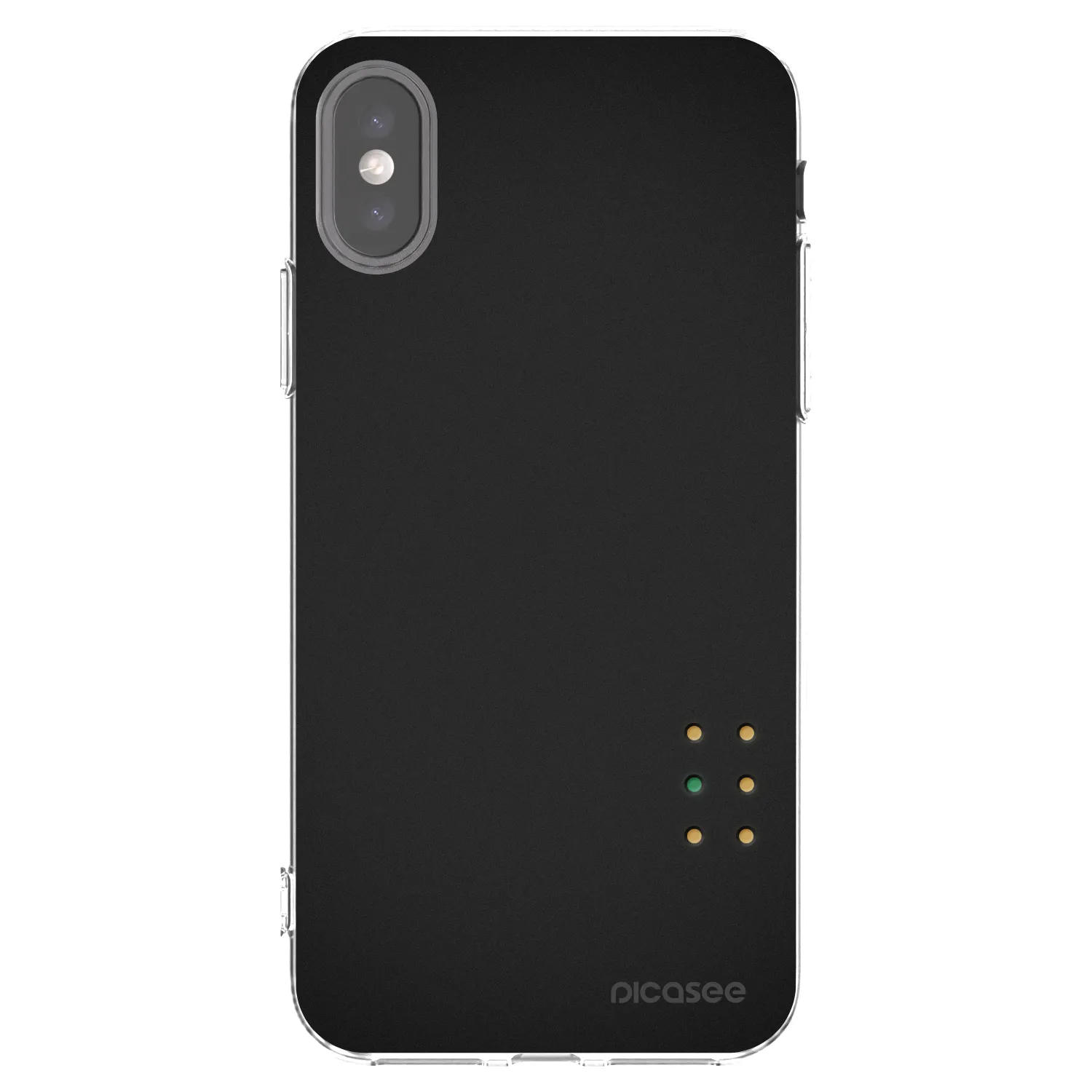 Picasee husă transparentă din silicon pentru Apple iPhone X/XS - Pulse