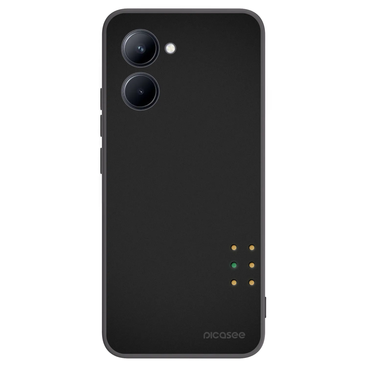 Picasee husă neagră din silicon pentru Realme C33 (2023) - Pulse