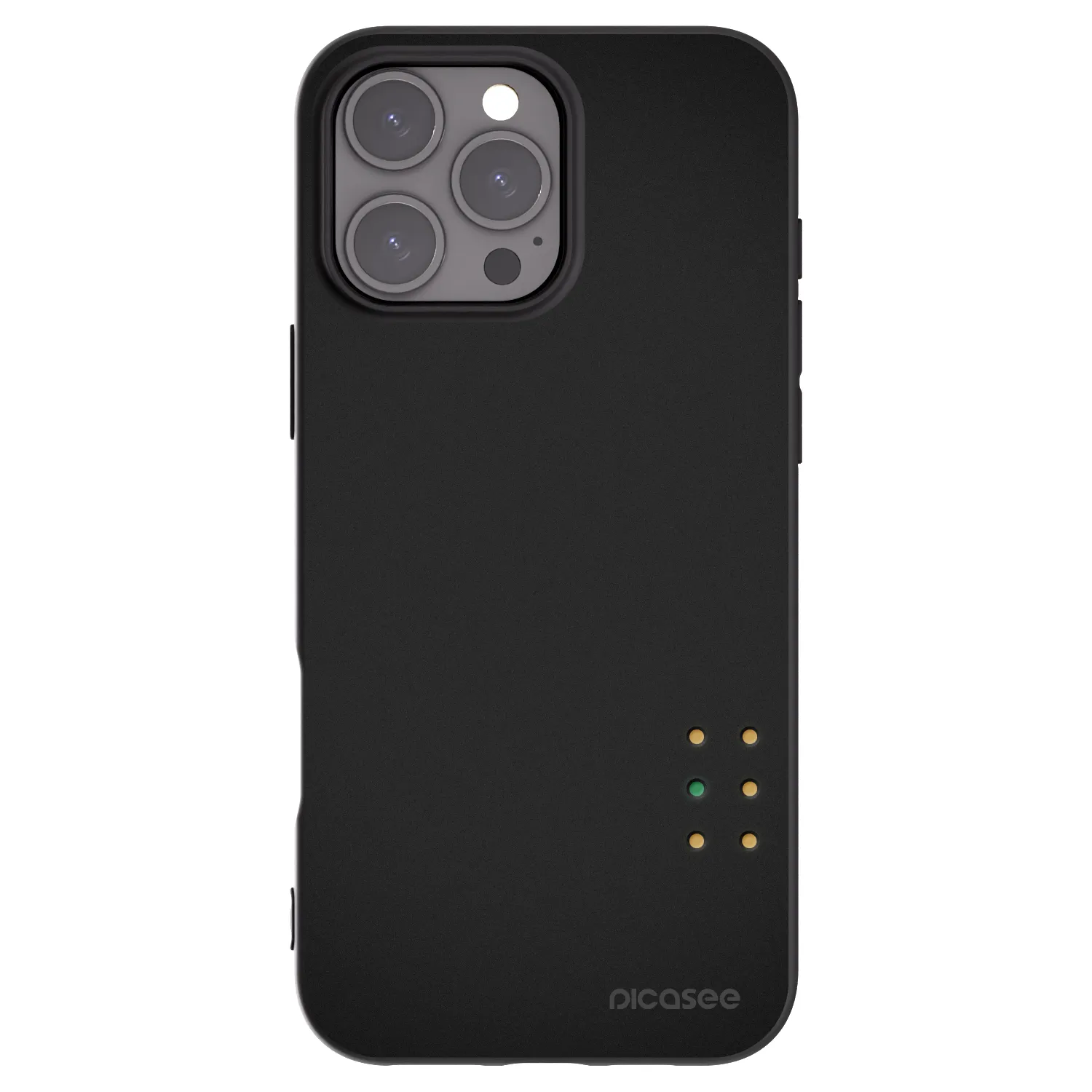 Picasee husă neagră din silicon pentru Apple iPhone 16 Pro Max - Pulse