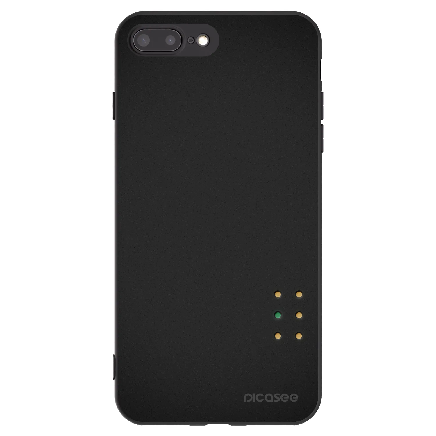 Picasee husă neagră din silicon pentru Apple iPhone 7 Plus - Pulse