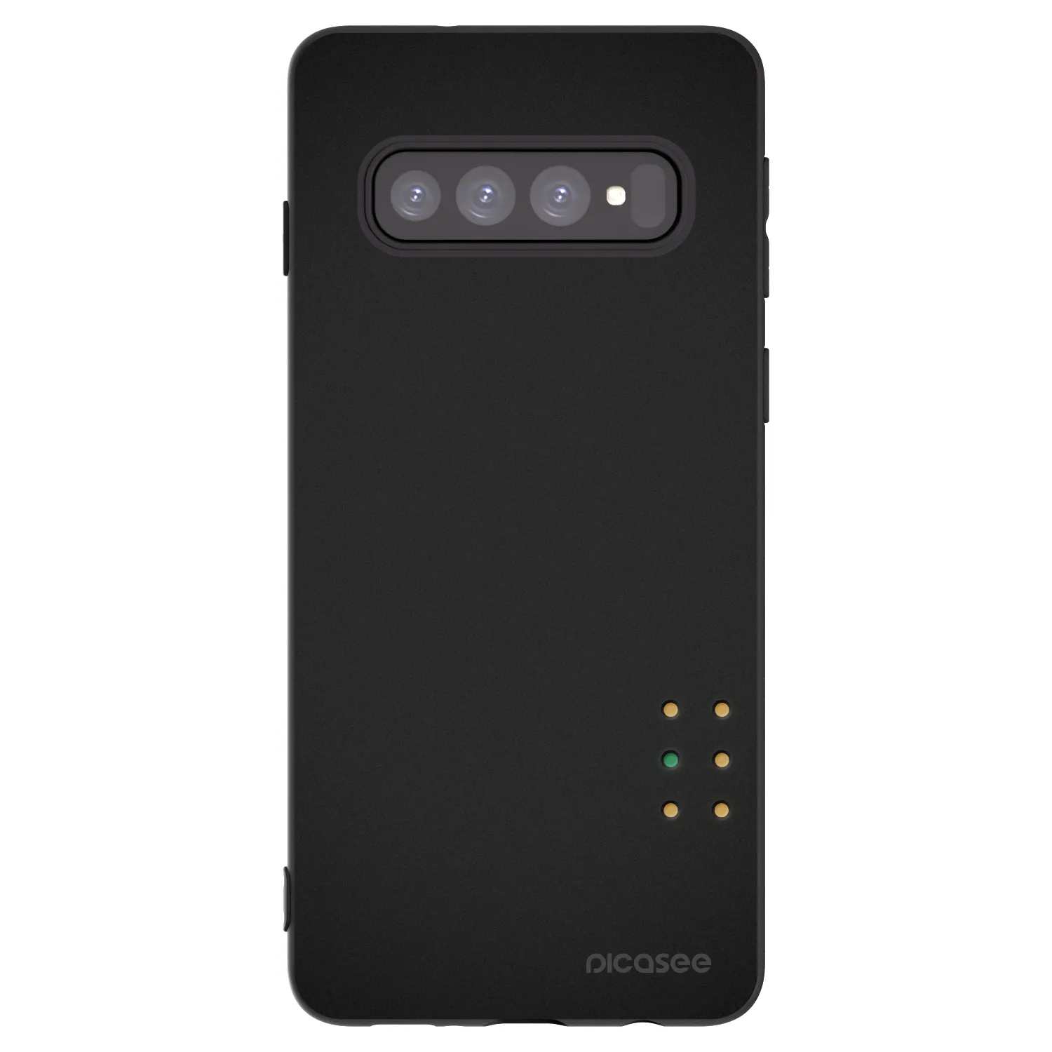 Picasee husă neagră din silicon pentru Samsung Galaxy S10 G973 - Pulse