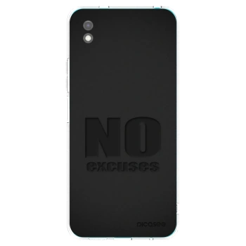 Picasee husă neagră din silicon pentru Xiaomi Redmi 9A - No Excuses